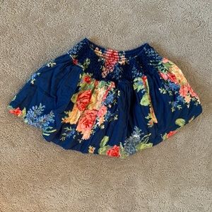 Abercrombie flowery mini skirt